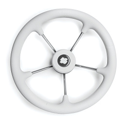 Колесо рулевое Ultraflex 350мм белое немагнитная сталь (V.70W)